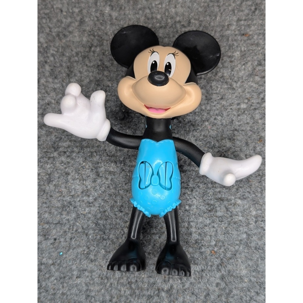 Disney Mattel Minnie Mouse Bow-Tique‎ Snap N' Style Dress Up Doll Toy Blue